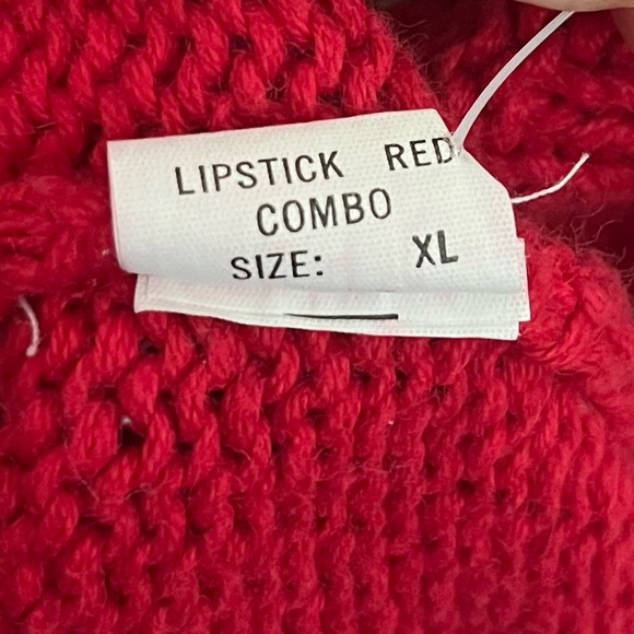 Vintage Signature by Northern Isles Game Queen of Hearts Cardigan Sweater XL - Picture 6 of 8